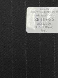 29415 TRADIZIONALE Tessuto Per Abito Multimateriale Nero Chalk Stripe[Tessile] Società Per Azioni Kunishima Co., Ltd. Sottofoto