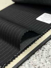 39409 FANCY WORSTED Lana Poliestere Antipiega Chalk Stripe[Tessile] Società Per Azioni Kunishima Co., Ltd. Sottofoto