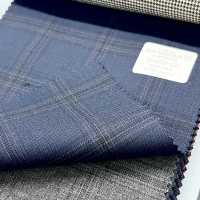 56458-25 25SS MIGLIORE SELEZIONE [N-STRETCH] N-STRETCH Blu Navy Scuro A Quadri[Tessile] Società Per Azioni Kunishima Co., Ltd. Sottofoto