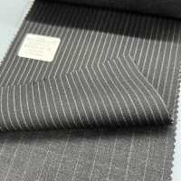 02421-10 25SS MIGLIORE SELEZIONE [tessuto Tradizionale] Chalk Stripe Nero[Tessile] Società Per Azioni Kunishima Co., Ltd. Sottofoto