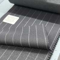 95406-28 25SS MIGLIORE SELEZIONE [FANCY WORSTED] Fancy Worsted Dark Navy Chalk Stripe[Tessile] Società Per Azioni Kunishima Co., Ltd. Sottofoto