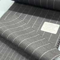 95406-52 25SS MIGLIORE SELEZIONE [FANCY WORSTED] Fancy Worsted Dark Grey Chalk Stripe[Tessile] Società Per Azioni Kunishima Co., Ltd. Sottofoto