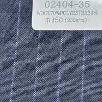 02404-35 25SS MIGLIORE SELEZIONE [FANCY WORSTED] Fancy Worsted Dark Navy Stripes[Tessile] Società Per Azioni Kunishima Co., Ltd. Sottofoto