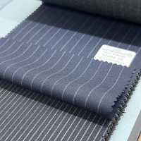 02404-35 25SS MIGLIORE SELEZIONE [FANCY WORSTED] Fancy Worsted Dark Navy Stripes[Tessile] Società Per Azioni Kunishima Co., Ltd. Sottofoto