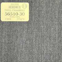 56510-30 25SSHERDREX [TWILL CHAMBRAY] Twill Chambray Senza Motivo Blu[Tessile] Società Per Azioni Kunishima Co., Ltd. Sottofoto