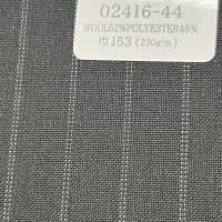 02416-44 25SS MIGLIORE SELEZIONE [FANCY WORSTED] Fancy Worsted Grigio Scuro A Doppia Striscia[Tessile] Società Per Azioni Kunishima Co., Ltd. Sottofoto