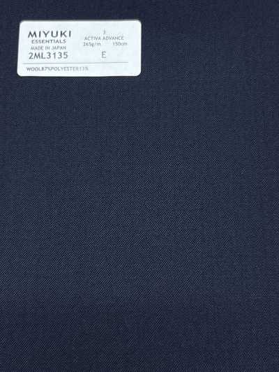2ML3135 26SS MIYUKI tessuto ESSENTIALS ACTIVA ADVANCE blu navy tinta unita