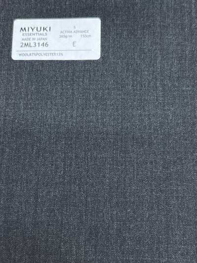 2ML3146 26SS MIYUKI Tessuto MIYUKI Essentials ACTIVA ADVANCE grigio antracite tinta unita