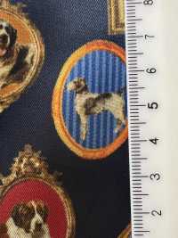 URJ-078 Made In Italy 100% Cupra Fodera Stampata Cornice Portafoto Cane Blu Navy[Liner] TCS Sottofoto