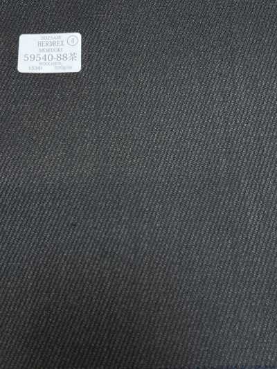 59540-88 26AW HERDREX [MOKUORI] Mokuori twill kersey in lana deodorante marrone scuro