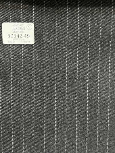 59542-49 26AW HERDREX [MOKUORI] Mokuri Lana grigia a righe sottili deodorante