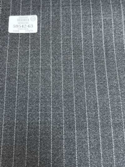 59542-63 26AW HERDREX [MOKUORI] Mokuori lana deodorante a righe sottili grigio medio