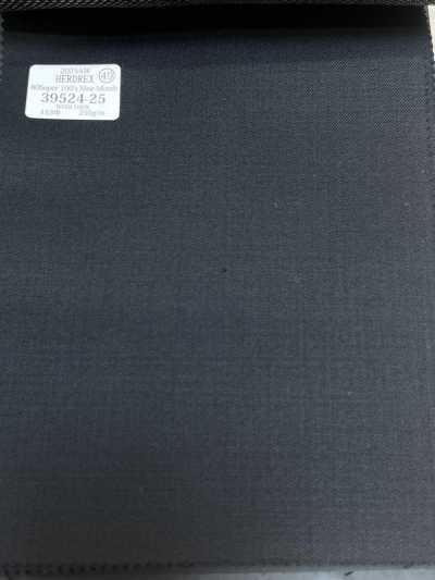 39524-25 26AW HERDREX [80 SUPER 100'S NINE MONTH] Blu navy scuro tinta unita
