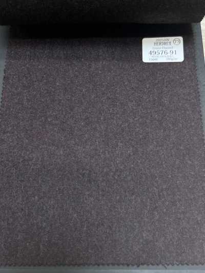 49576-91 26AW HERDREX [Grace Flannel] Grace Flannel Marrone chiaro tinta unita