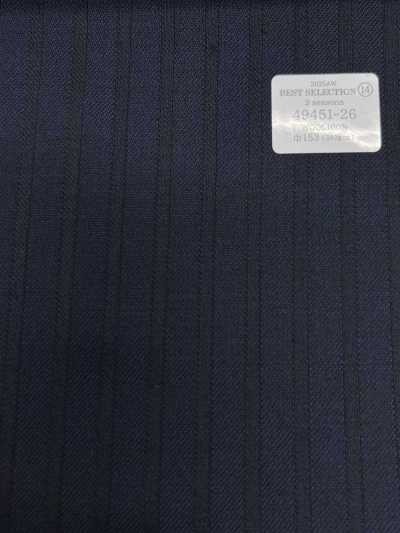 49451-26 26AW MIGLIORE SELEZIONE [3 stagioni] Blu navy a righe ombra