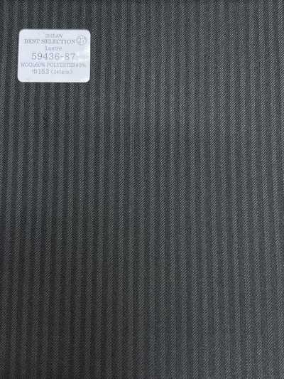 59436-87 26AW MIGLIORE SELEZIONE 【Lustre】Lustre Grigio Shadow Stripe