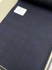 59437-24 25AW MIGLIORE SELEZIONE [Lustre] Luster Navy Shadow Check[Tessile] Società Per Azioni Kunishima Co., Ltd. Sottofoto
