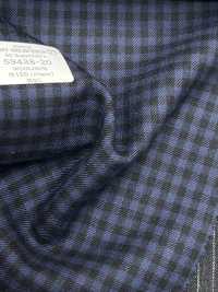59438-20 25AW HERDREX [80 SUPER 100'S NOVE MESI] Navy Check[Tessile] Società Per Azioni Kunishima Co., Ltd. Sottofoto