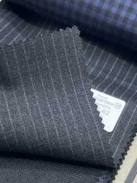 29412-62 25AW MIGLIORE SELEZIONE 【80 SUPER 100 NOVE MESI】 Grigio Cielo Antracite A Righe[Tessile] Società Per Azioni Kunishima Co., Ltd. Sottofoto