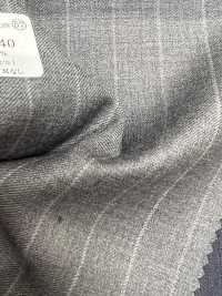 09402-40 25AW MIGLIORE SELEZIONE [davaumi] Davaumi Light Gray Chalk Stripe[Tessile] Società Per Azioni Kunishima Co., Ltd. Sottofoto