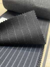 29415-23 25AW MIGLIORE SELEZIONE [tessuto Tradizionale] Tessuto Tradizionale Charcoal Heaven Grey Stripe[Tessile] Società Per Azioni Kunishima Co., Ltd. Sottofoto