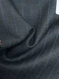 97432-53 25AW MIGLIORE SELEZIONE [tessuto Tradizionale] Tessuto Tradizionale Charcoal Heaven Grey Stripe[Tessile] Società Per Azioni Kunishima Co., Ltd. Sottofoto