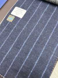 55CN5506 CANONICO JERSEY WORSTED FLANNEL NAVY CHALK STRIPE[Tessile] CANONICO Sottofoto
