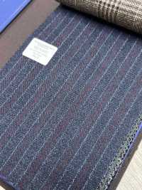 55CN5522 CANONICO 21μ MOULINE' SAXONY Navy Alternate Stripe[Tessile] CANONICO Sottofoto