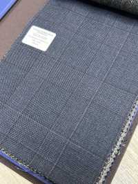 55CN5524 CANONICO TRADITIONAL WORSTED 21μ Navy Glen Check[Tessile] CANONICO Sottofoto