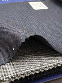 55CN5530 CANONICO PERENNIAL SUPER110'S Navy X Wine Glen Check[Tessile] CANONICO Sottofoto