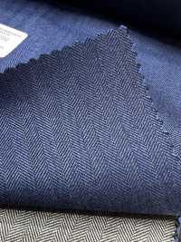 55CN5552 CANONICO PERENNIAL SUPER110'S Blue Herringbone[Tessile] CANONICO Sottofoto