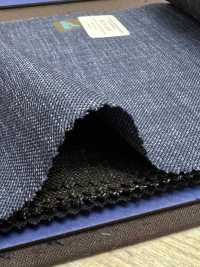 55CN5559 CANONICO GRAFFETTI ELASTICIZZATI NATURALI Blu Melange[Tessile] CANONICO Sottofoto