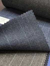 55CN5566 CANONICO TRADITIONAL WORSTED 21μ Navy Alternate Stripe[Tessile] CANONICO Sottofoto