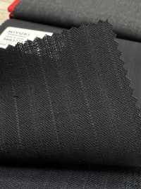 3MK3725 25AW ACTIVA Alternate Stripe Blu Scuro[Tessile] Lanificio Miyuki Sottofoto