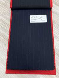 3MK3736 25AW ACTIVA Alternate Stripe Navy[Tessile] Lanificio Miyuki Sottofoto