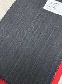 4MG3851 25AW MARUNOUCHI Alternate Stripe Charcoal Heaven Grey[Tessile] Lanificio Miyuki Sottofoto