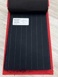 4ML3956 25AW THE CITY Stripe Navy[Tessile] Lanificio Miyuki Sottofoto