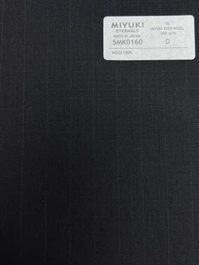 5MK0160 MIYUKI EVER WOOL (Miyuki Ever Wool) a righe blu navy scuro