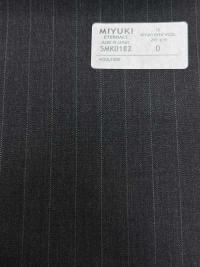 5MK0182 MIYUKI EVER WOOL a righe Grigio antracite