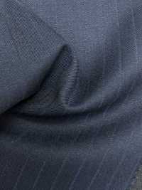 5MK0215 MIYUKI EVER WOOL Shadow Stripe Navy[Tessile] Lanificio Miyuki Sottofoto