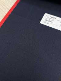 5MK0241 MIYUKI EVER WOOL Shadow Windowpane Navy[Tessile] Lanificio Miyuki Sottofoto