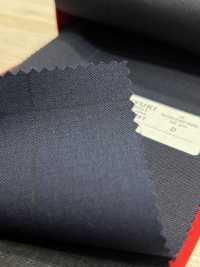 5MK0241 MIYUKI EVER WOOL Shadow Windowpane Navy[Tessile] Lanificio Miyuki Sottofoto