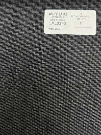 5ML0343 MIYUKI EVER WOOL (Miyuki Ever Wool) Grigio tinta unita
