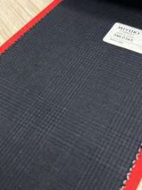 5ML0365 MIYUKI EVER WOOL Glen Check Navy[Tessile] Lanificio Miyuki Sottofoto