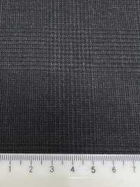 5ML0376 MIYUKI EVER WOOL Glen Check Charcoal Heaven Grey[Tessile] Lanificio Miyuki Sottofoto