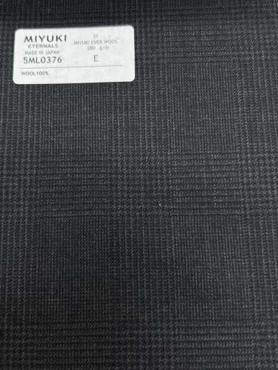 5ML0376 MIYUKI EVER WOOL Glen check grigio antracite