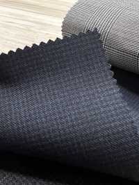 5ML0391 MIYUKI EVER WOOL (Miyuki Everwool) Pied De Poule Blu Navy[Tessile] Lanificio Miyuki Sottofoto