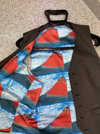 TPS3002 Fodera Con Stampa Katsushika Hokusai, Motivo Ripetuto[Liner] Foto secondaria