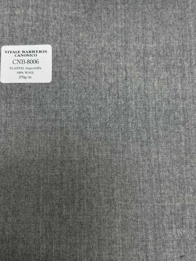 CNB8006 CANONICO Flanella standard Super 120's grigio chiaro tinta unita