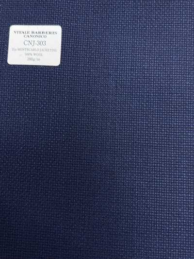 CNJ303 CANONICO Standard 21μ MONTECARLO per giacche Hopsack blu navy tinta unita